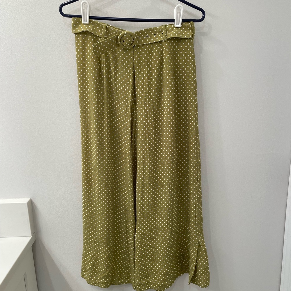 Faithfull The Brand polka dot maxi skirt with detachable belt